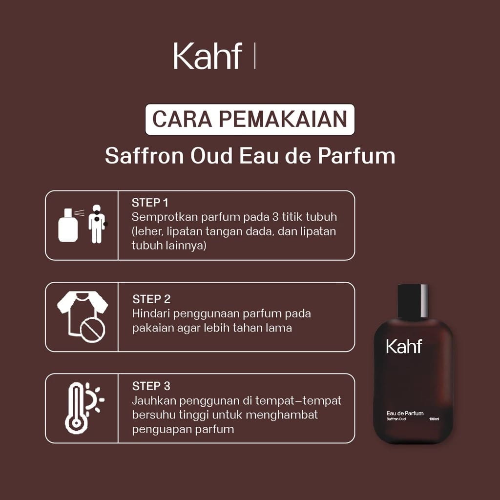 Kahf Eau de Parfum 100ml - Saffron Oud
