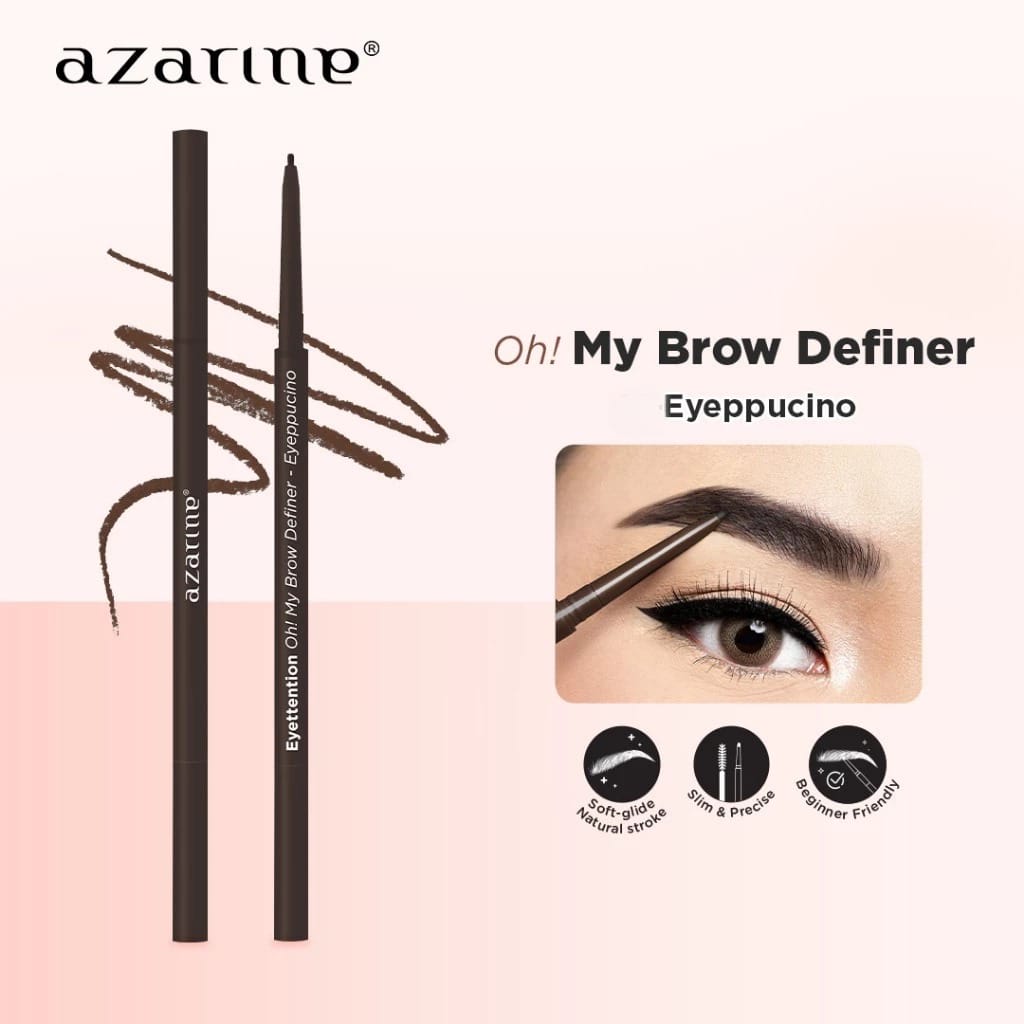 Azarine Oh! My Brow Definer - 01 Eyeppuccino (DARK BROWN)