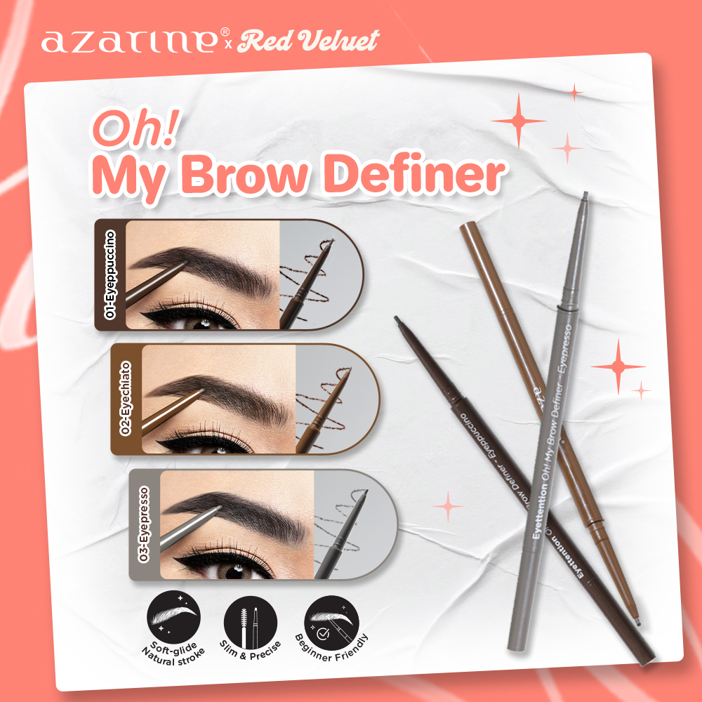 Azarine Oh! My Brow Definer - 02 Eyecchiato (WARM BROWN)