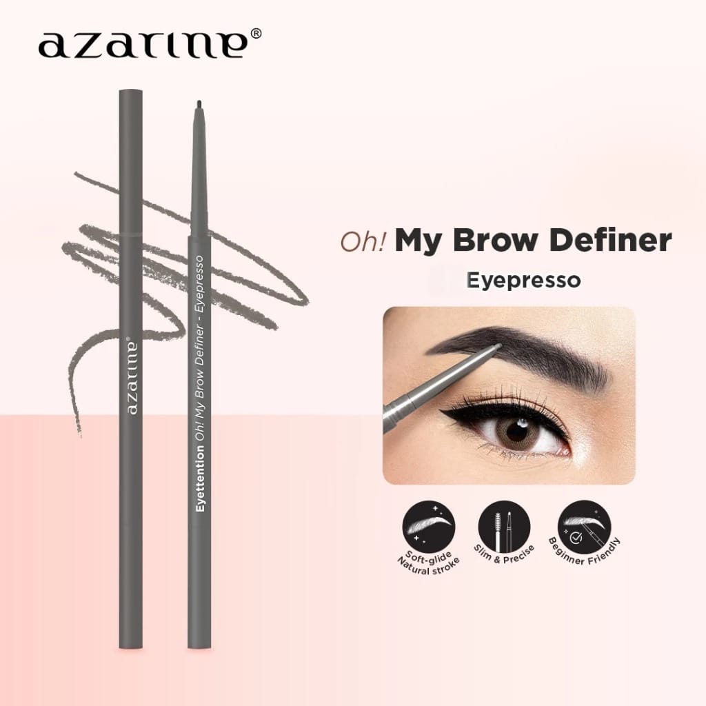 Azarine Oh! My Brow Definer - 03 Eyespresso (ASH GREY) Azarine Oh! My Brow Definer - 03 Eyespresso (ASH GREY)