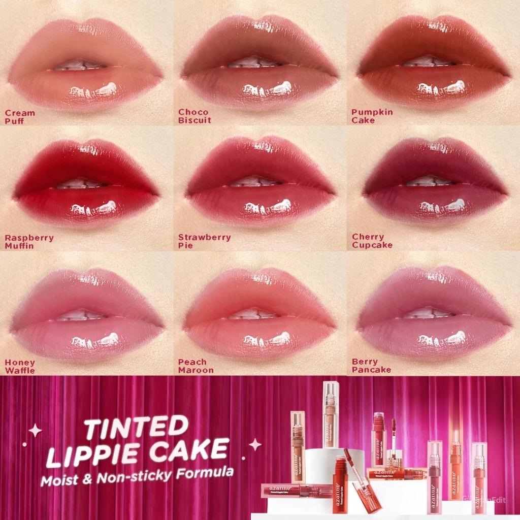 Azarine Tinted Lippie Cake 2.9ml - 01 Cream Puff (NUDE)