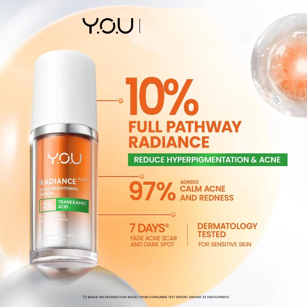 YOU Radiance Plus 3% Tranexamic Acid Acne Brightening Serum 20ml