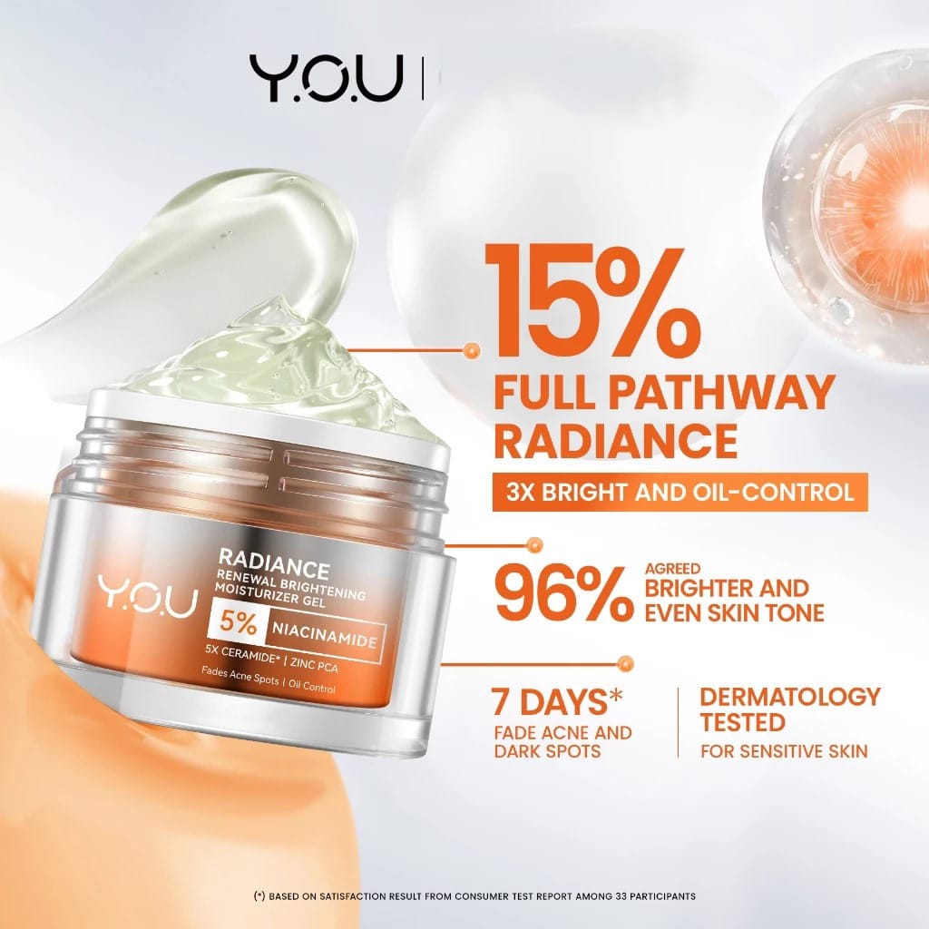 YOU Radiance 5% Niacinamide Renewal Brightening Moisturizer Gel 30gr