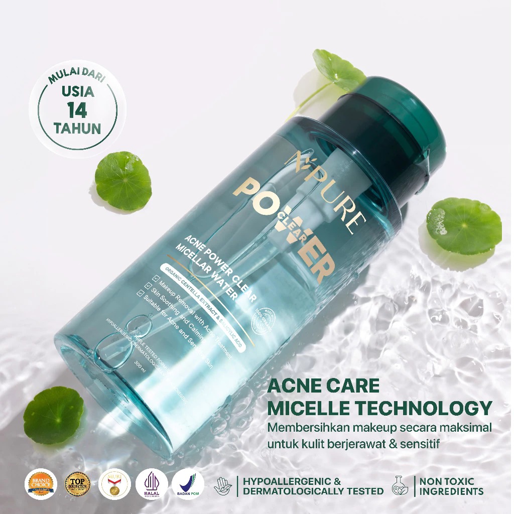 Npure Acne Power Clear Micellar Water 300ml
