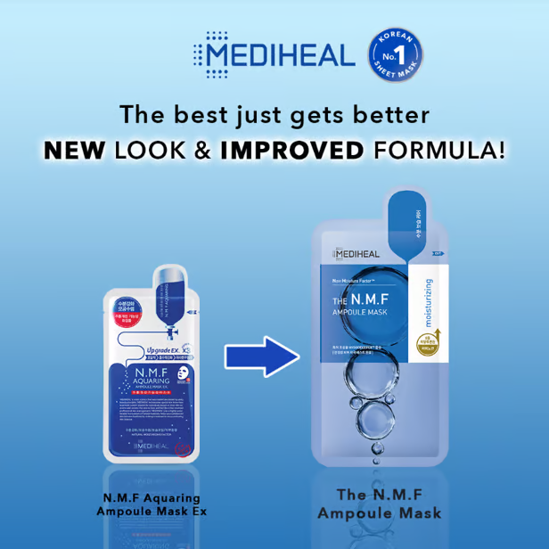 Mediheal Ampoule Sheet Mask - N.M.F. Moisturizing (Biru) Mediheal Ampoule Sheet Mask - N.M.F. Moisturizing (Biru)