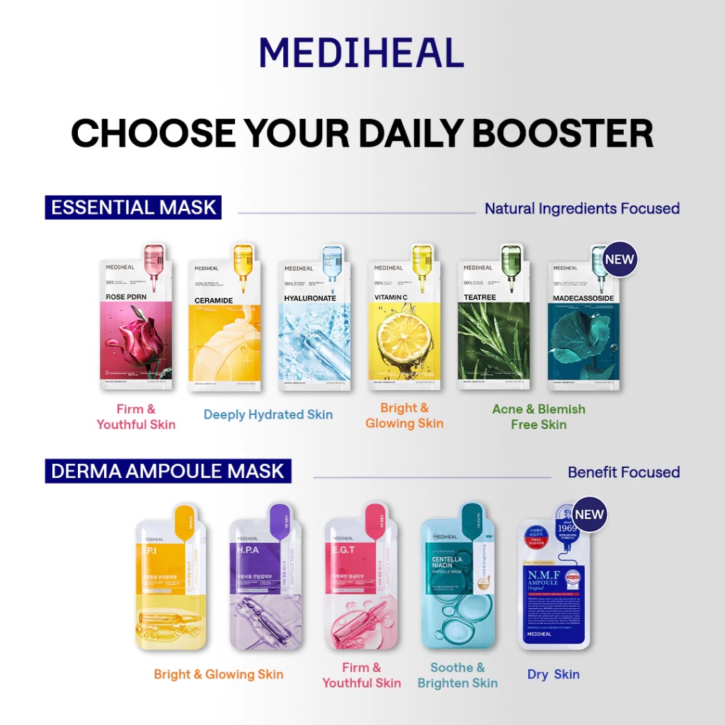 Mediheal Ampoule Sheet Mask - N.M.F. Moisturizing (Biru)