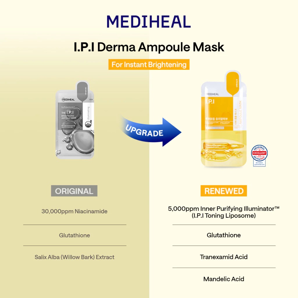 Mediheal Derma Ampoule Mask - I.P.I Toning Shot (Kuning)
