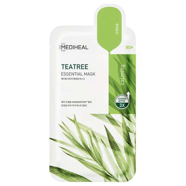 Mediheal Essential Sheet Mask - Tea Tree Calming (Hijau)
