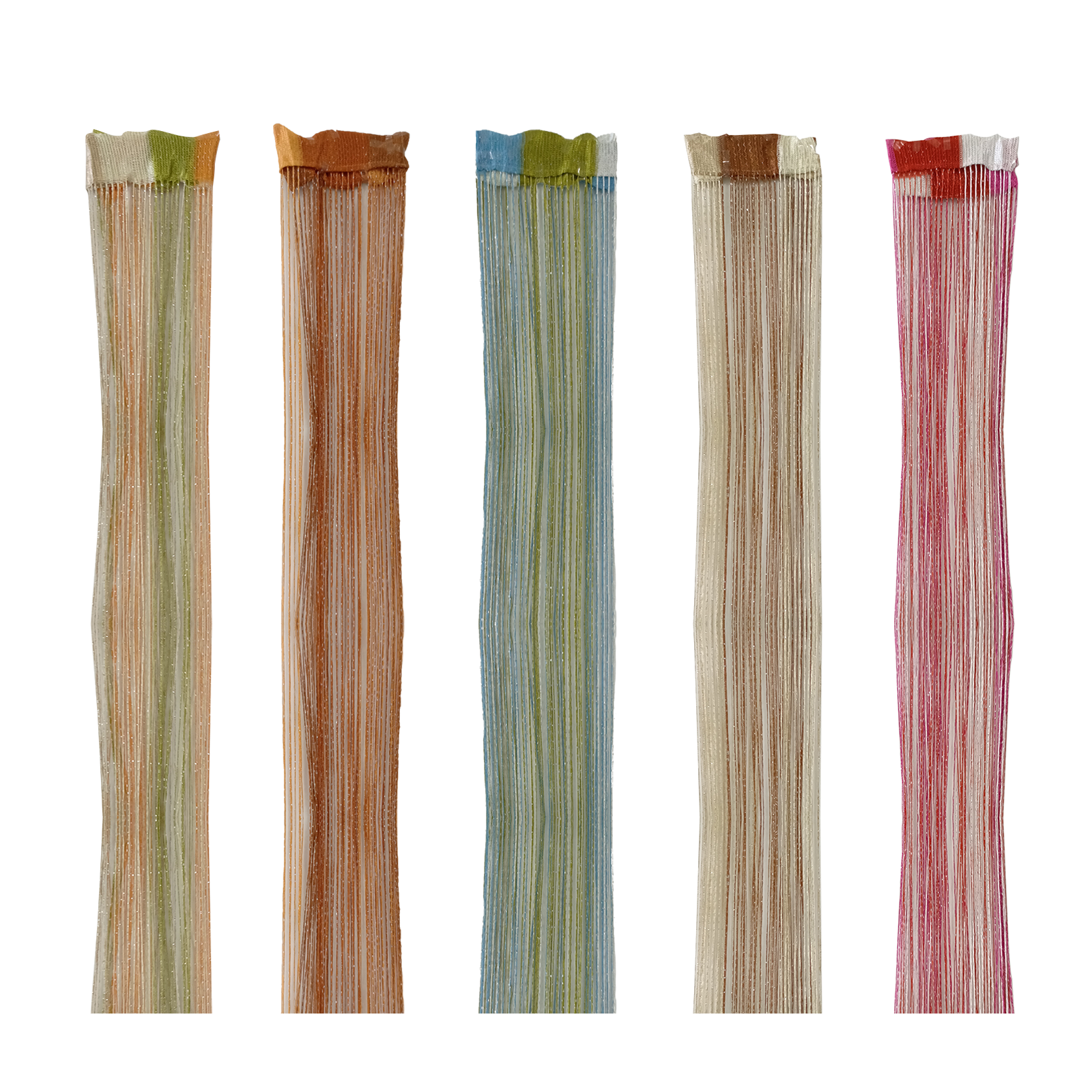 Tirai Pelangi Glitter Benang