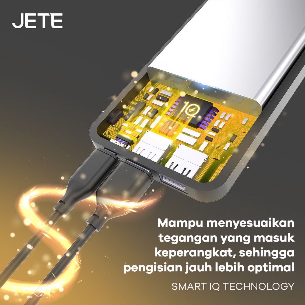 JETE Powerbank C9 Series 10000mAh - Power Delivery 3 Output (22.5W)