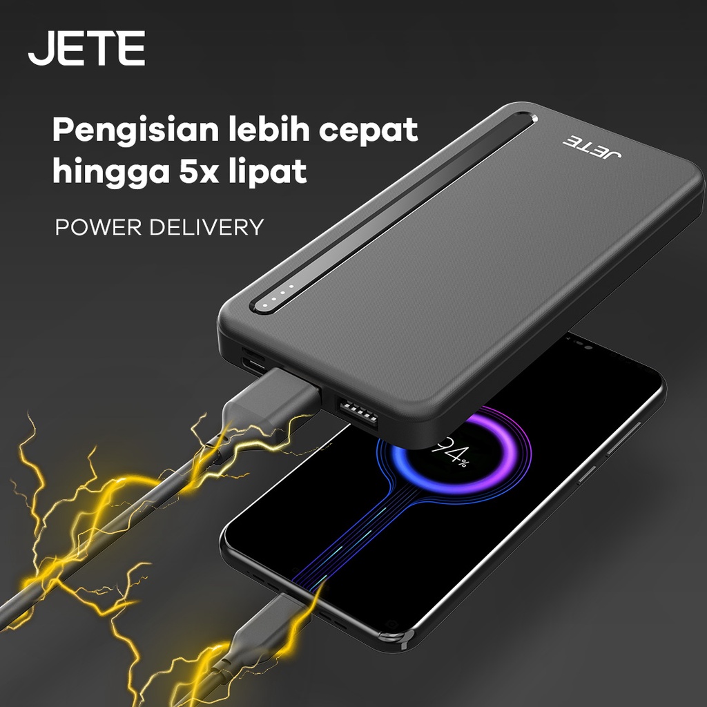 JETE Powerbank C9 Series 10000mAh - Power Delivery 3 Output (22.5W)