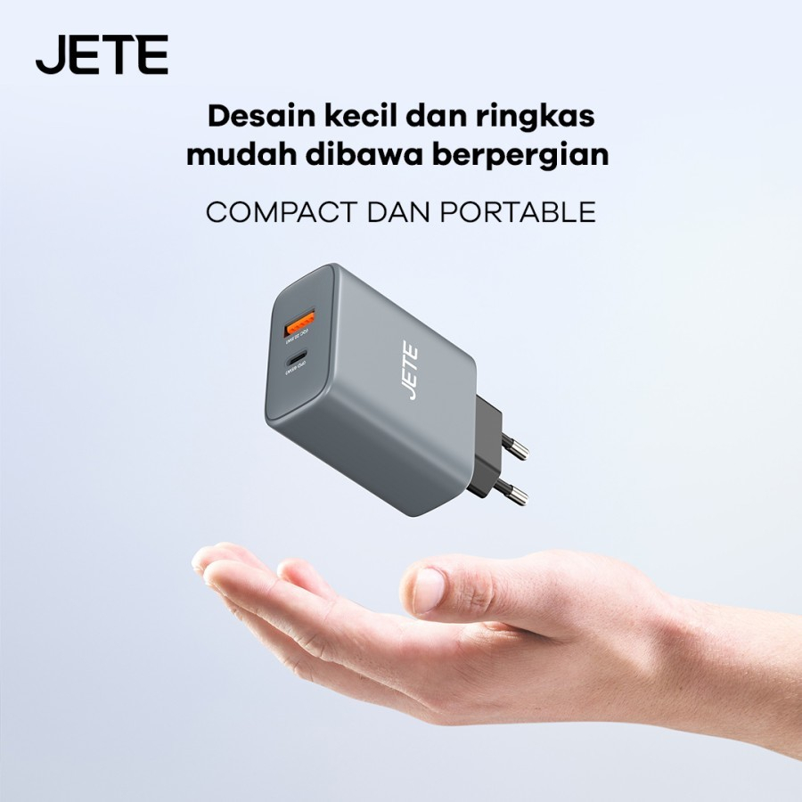 JETE Adaptor E22 GaN 2Out 65W