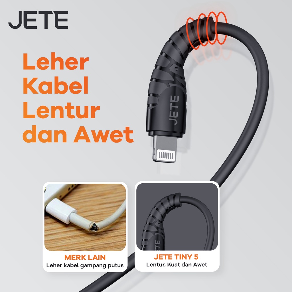 JETE Kabel Tiny5 - Type-C to Type-C