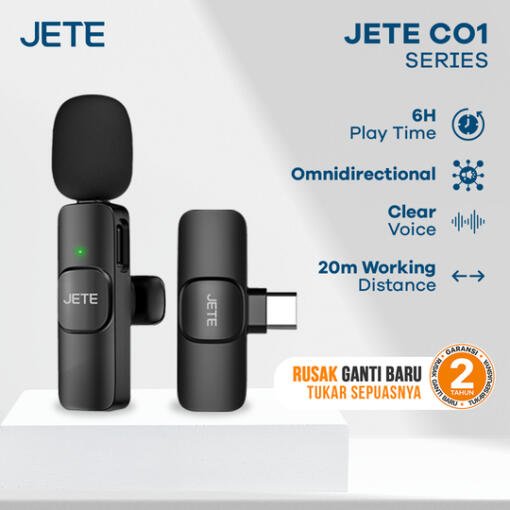 JETE Wireless Clip On Mic CO1