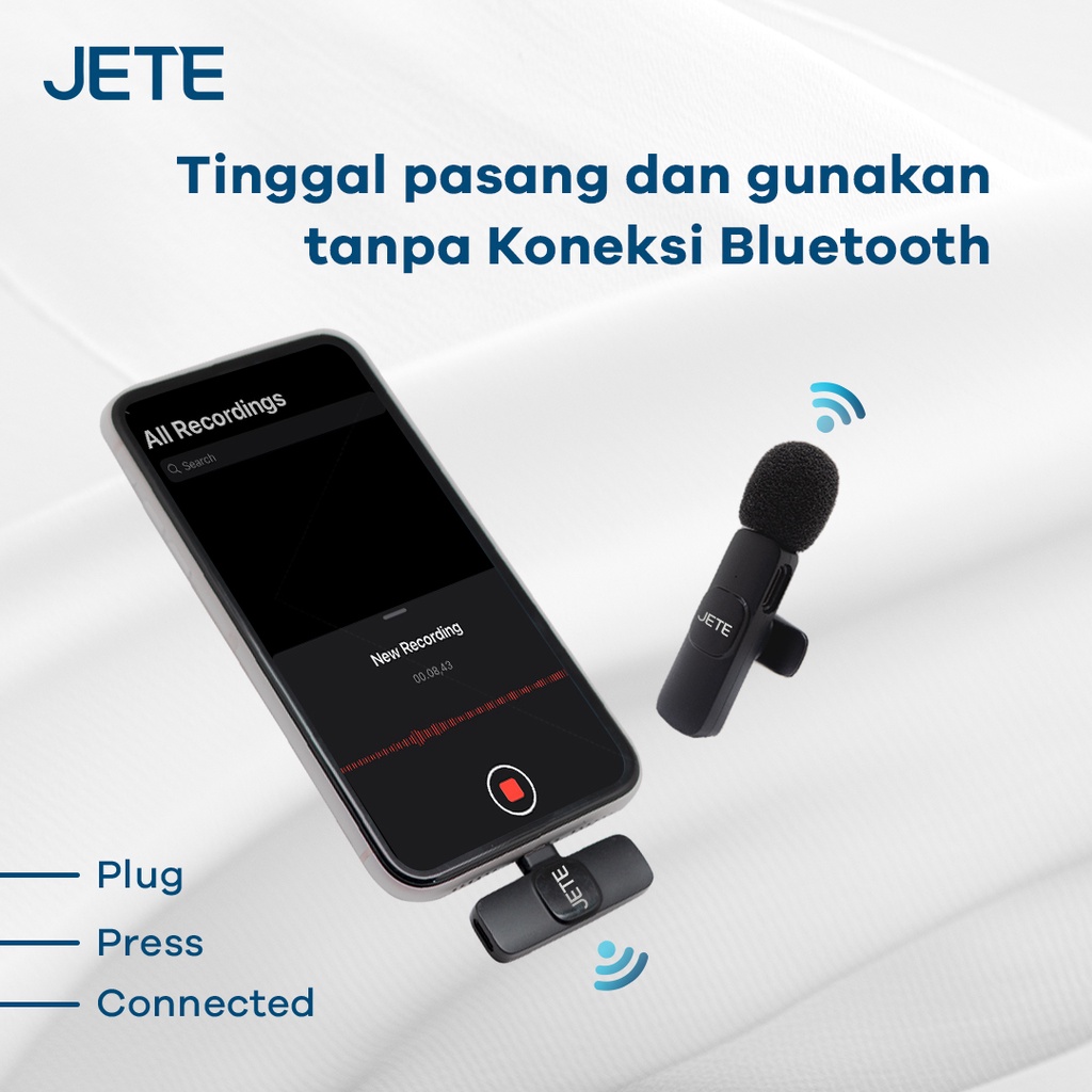 JETE Wireless Clip On Mic CO1
