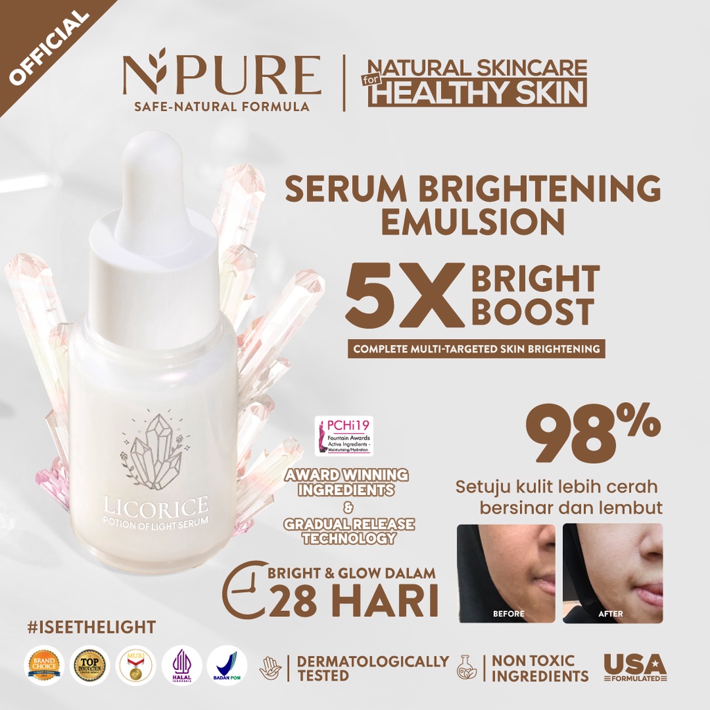Npure Licorice Potion of Light Serum 20ml Npure Licorice Potion of Light Serum 20ml