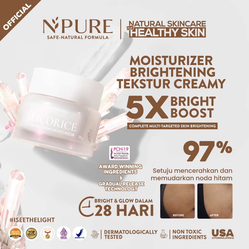 Npure Licorice Creamy Light Moisturizer 30gr Npure Licorice Creamy Light Moisturizer 30gr
