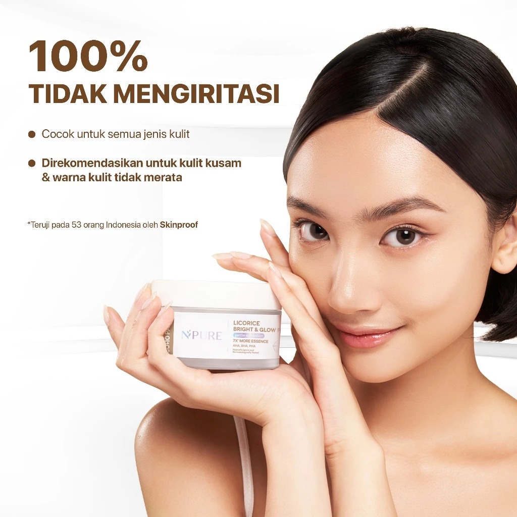 Npure Licorice Bright & Glow Pad 40pcs 130gr