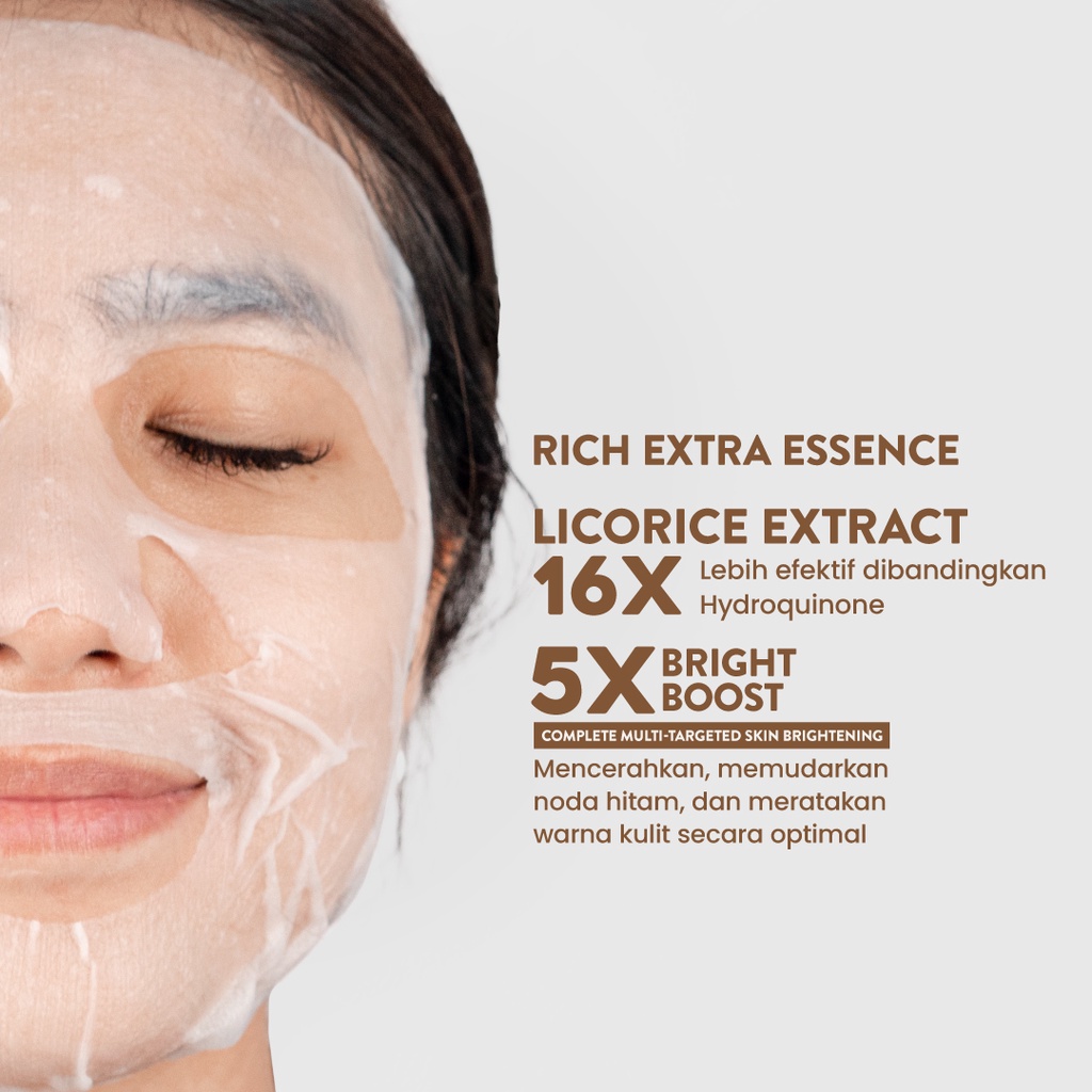 Npure Licorice Ultra Light Complete Face Essence Sheet Mask 30gr