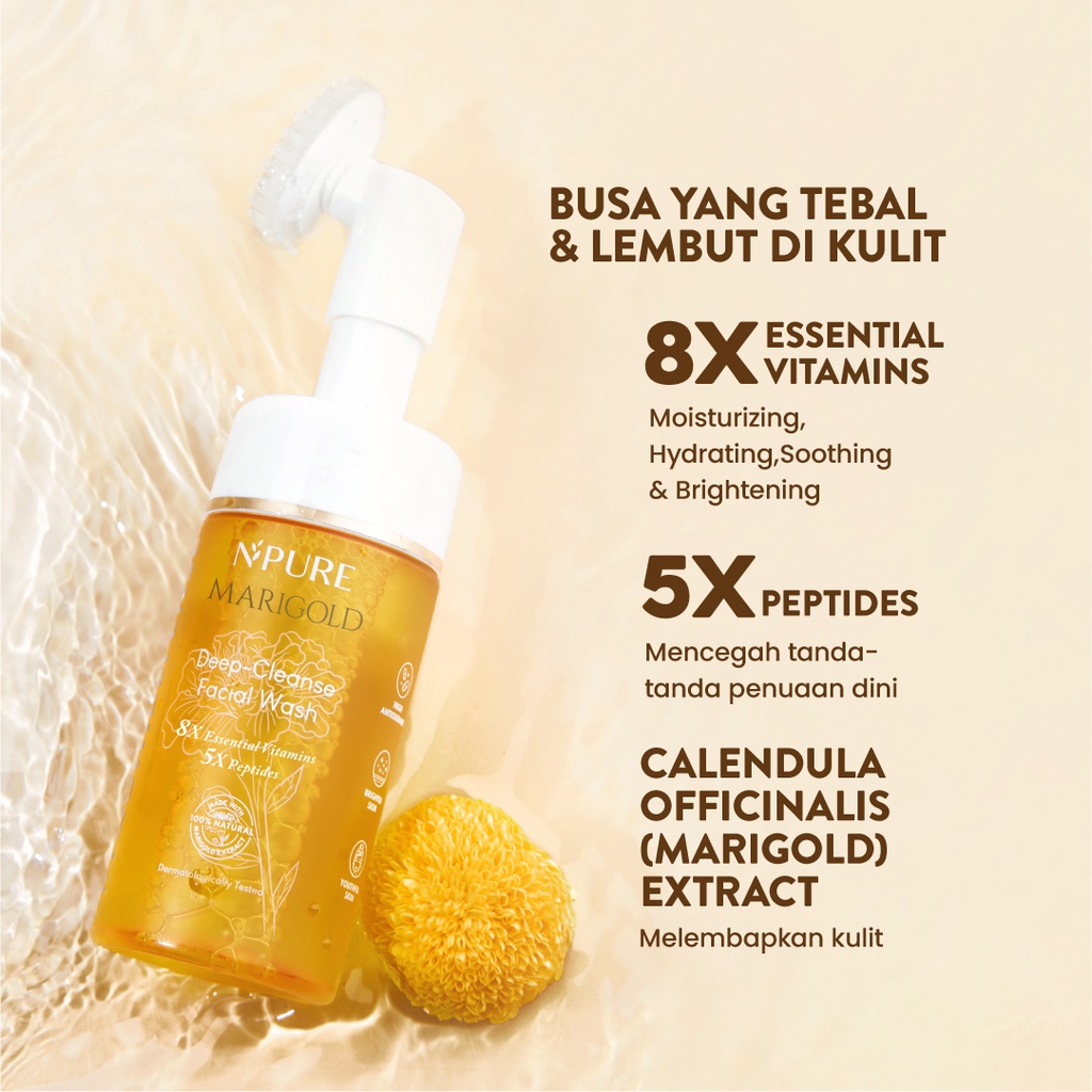 Npure Marigold Deep Cleanse Facial Wash 100ml