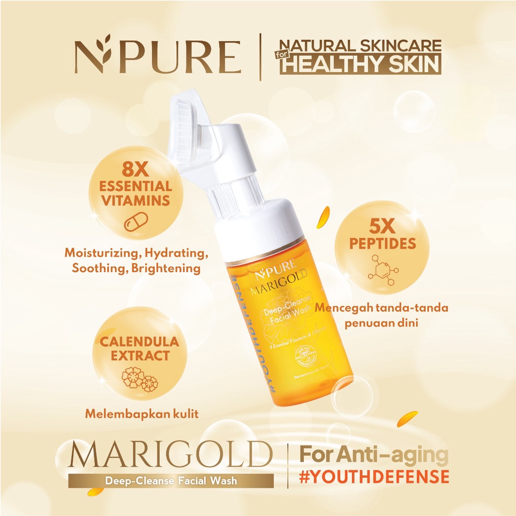 Npure Marigold Deep Cleanse Facial Wash 100ml