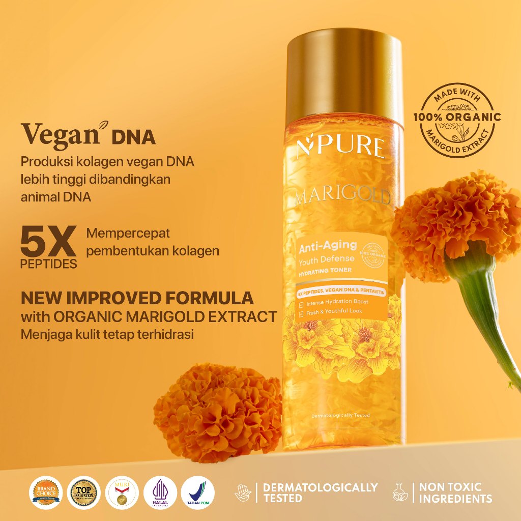 Npure Marigold Anti-Aging Youth Defense Hydrating Toner 150ml