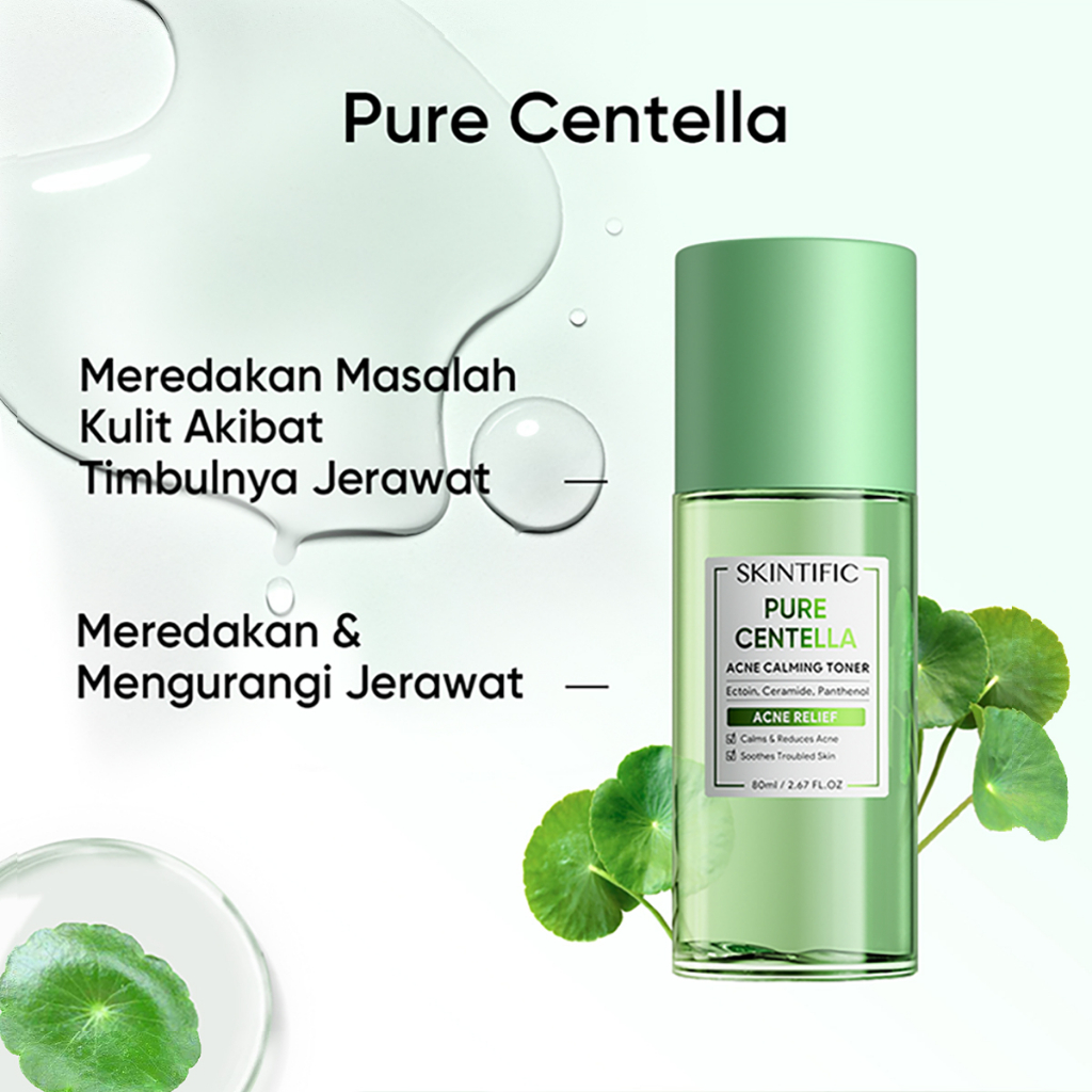 Skintific Pure Centella Acne Calming Toner 80ml Skintific Pure Centella Acne Calming Toner 80ml