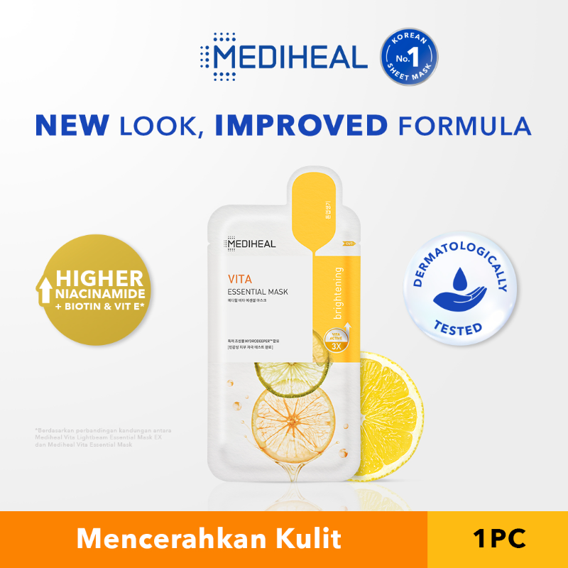 Mediheal Essential Mask - Vita Lightbeam (Kuning)