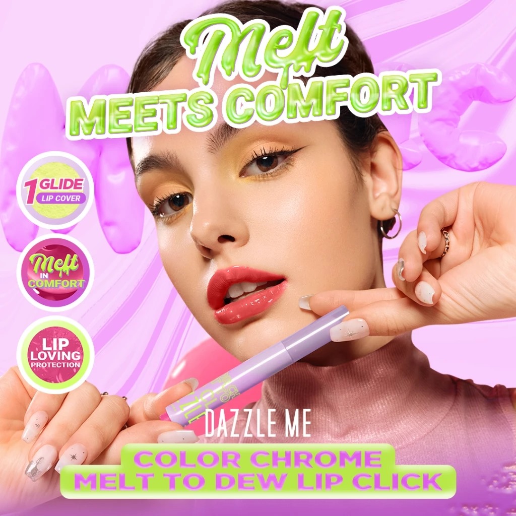 Dazzle Me Color Chrome Melt To Dew Lip Click 2gr - 008 Popular *