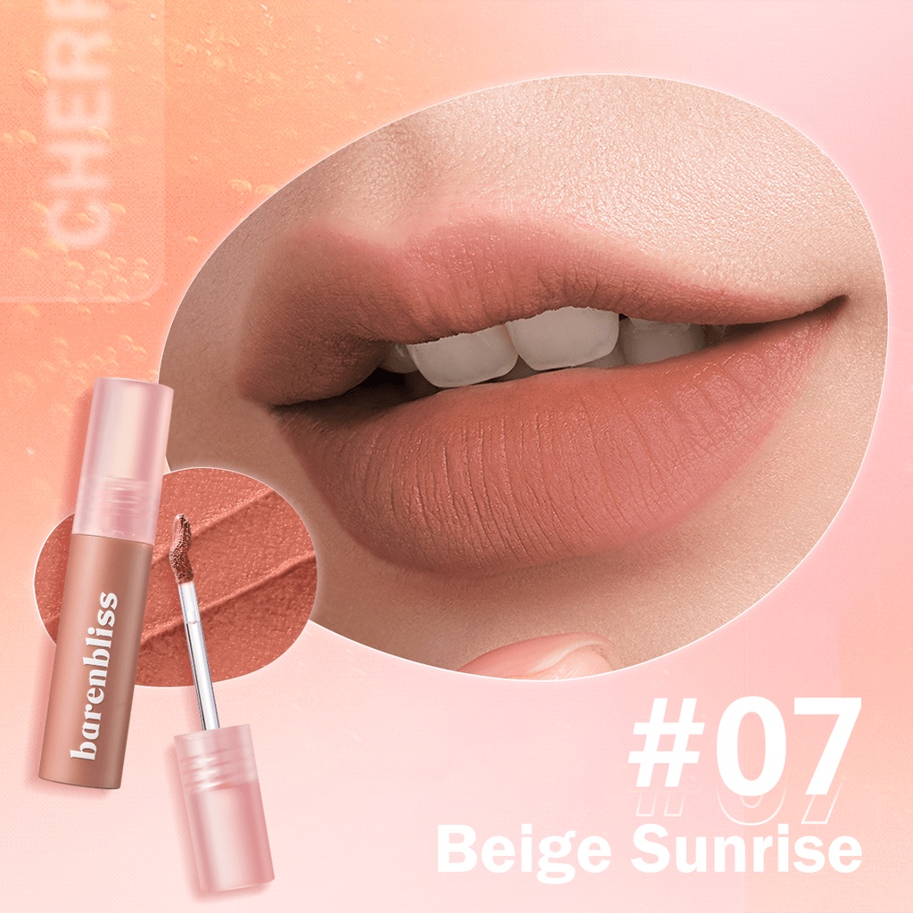 BNB Barenbliss Cherry Makes Cheerful Lip Velvet - 07 Beige Sunrise BNB Barenbliss Cherry Makes Cheerful Lip Velvet - 07 Beige Sunrise