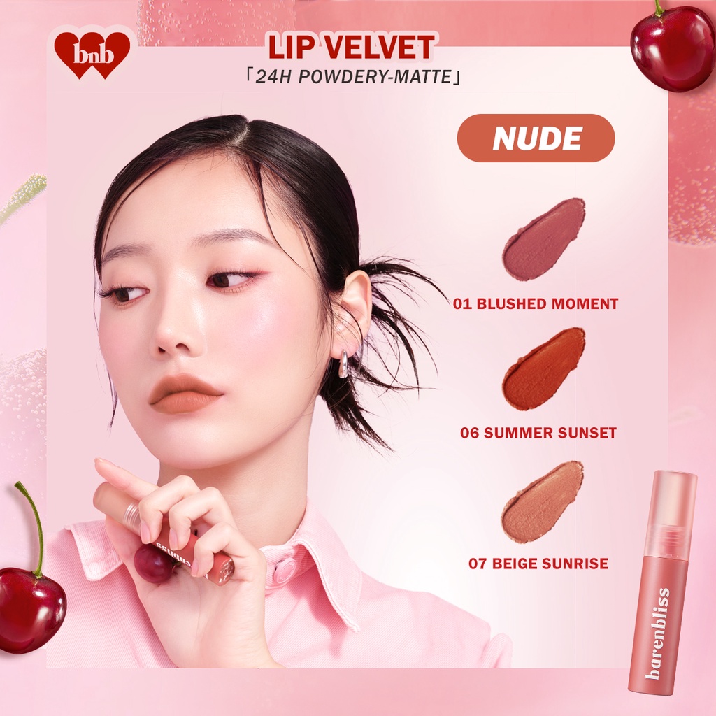 BNB Barenbliss Cherry Makes Cheerful Lip Velvet - 08 Choco Sense