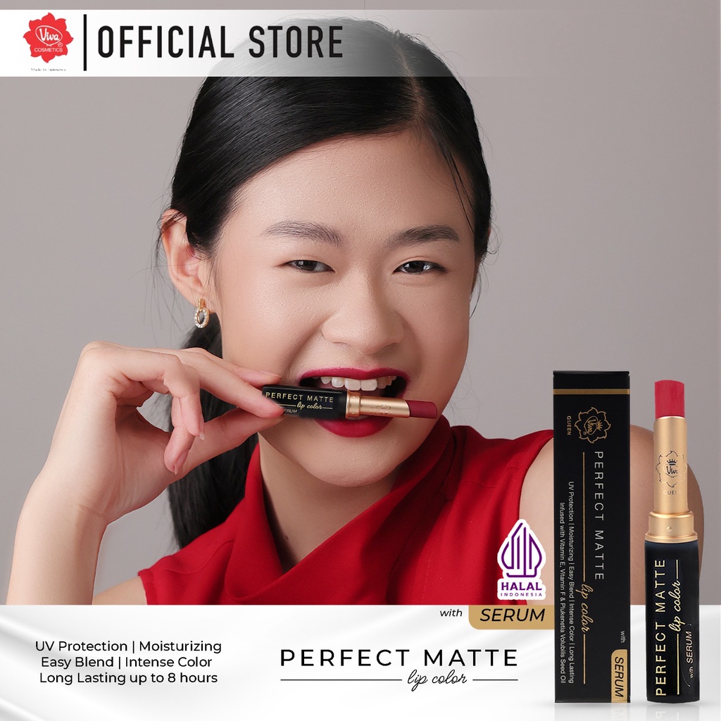 Viva Queen Perfect Matte Lip Color 2.5gr - 709 Scarlet Viva Queen Perfect Matte Lip Color 2.5gr - 709 Scarlet