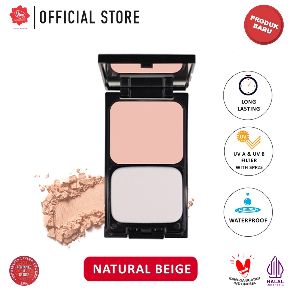 Viva Queen Perfection Natural Bright Two Way Cake SPF25 11gr - Natural Beige Viva Queen Perfection Natural Bright Two Way Cake SPF25 11gr - Natural Beige