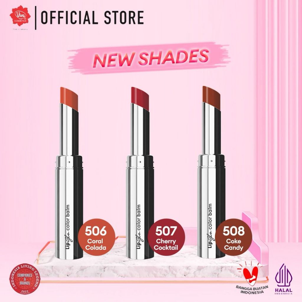 Red-A Lip Glo Color Balm 3in1 - 502 Pink Smoothe (Lip Glow + Lip Balm + Lipstick)