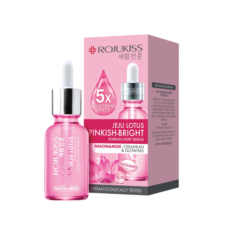 Rojukiss Korean Light Serum 30ml - Jeju Lotus Pinkish Bright Serum