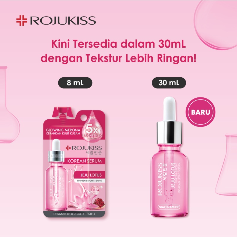 Rojukiss Korean Light Serum 30ml - Jeju Lotus Pinkish Bright Serum