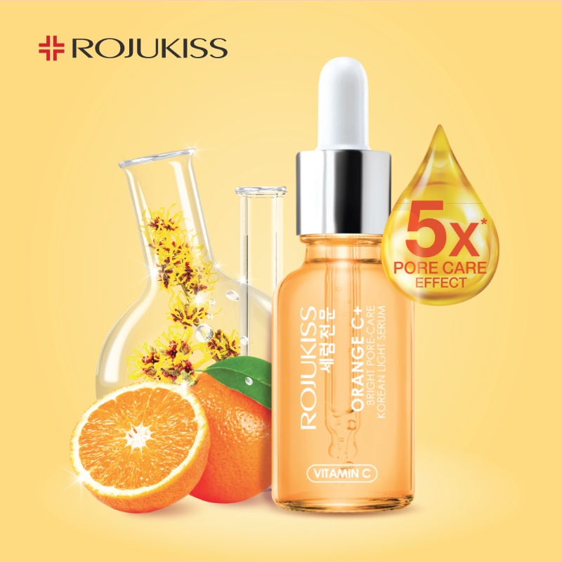 Rojukiss Korean Light Serum 30ml - Orange C+ Bright Pore Care Serum