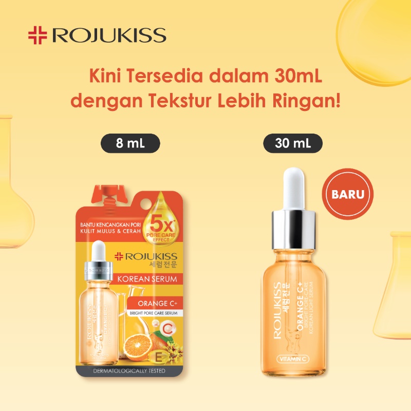 Rojukiss Korean Light Serum 30ml - Orange C+  Bright Pore Care Serum