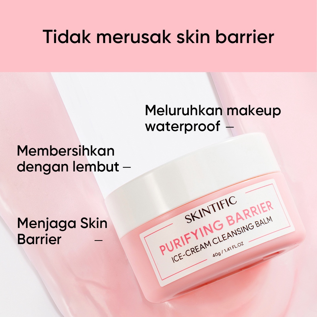 Skintific Purifying Barrier Ice Cream Cleansing Balm 40gr