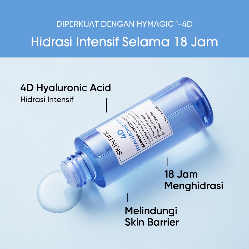 Skintific 4D Hyaluronic Acid Barrier Essence Toner Travel Size 20ml *