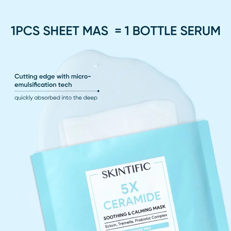 Skintific 5X Ceramide Soothing & Calming Sheet Mask 26ml Skintific 5X Ceramide Soothing & Calming Sheet Mask 26ml