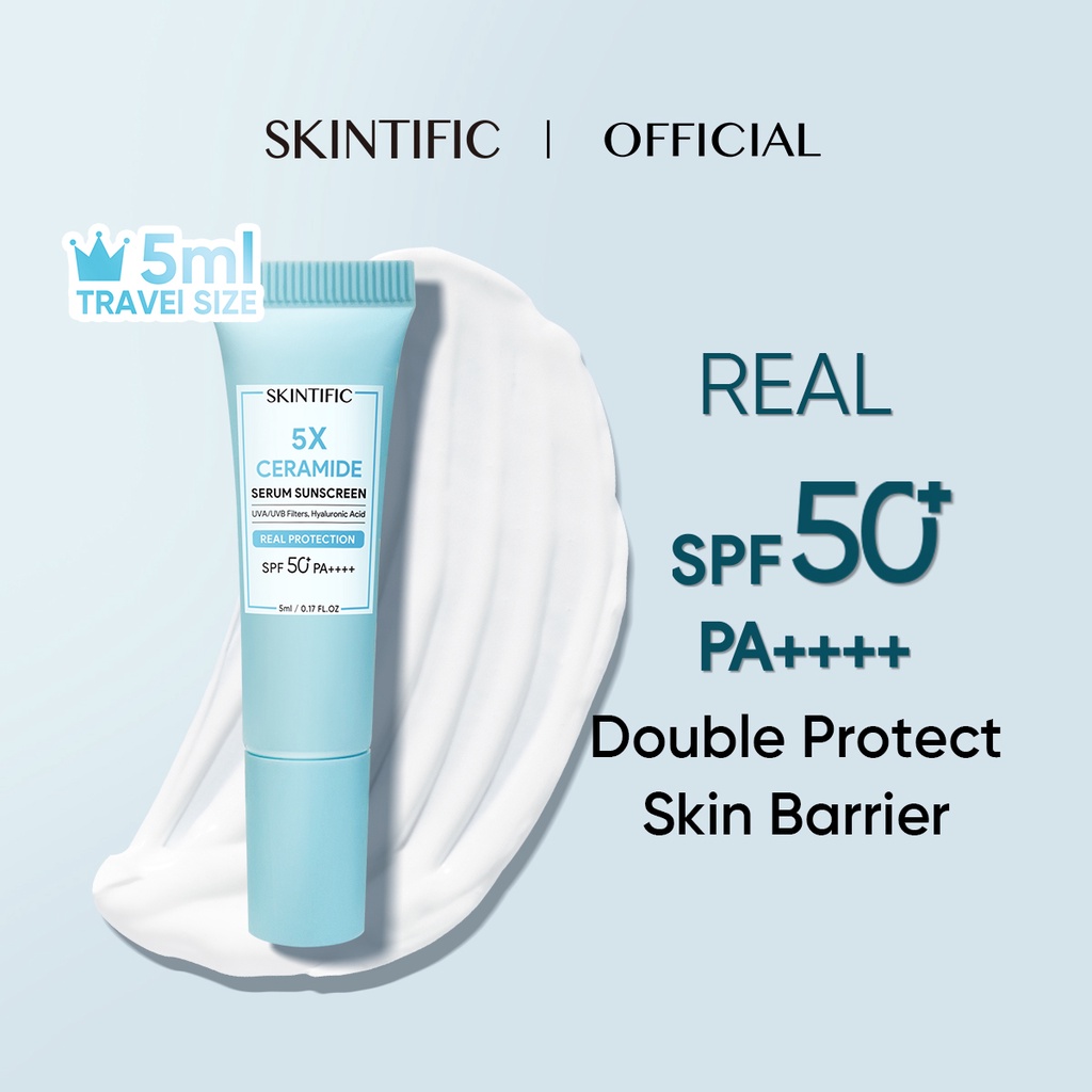 Skintific 5X Ceramide Serum Sunscreen SPF50+ PA++++ MINI 5ml