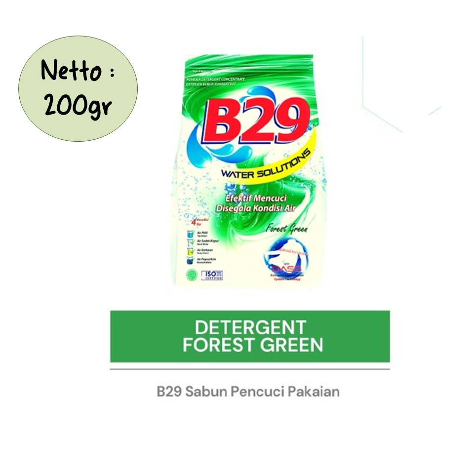 B29 Detergent Bubuk 200gr - Forest Green B29 Detergent Bubuk 200gr - Forest Green