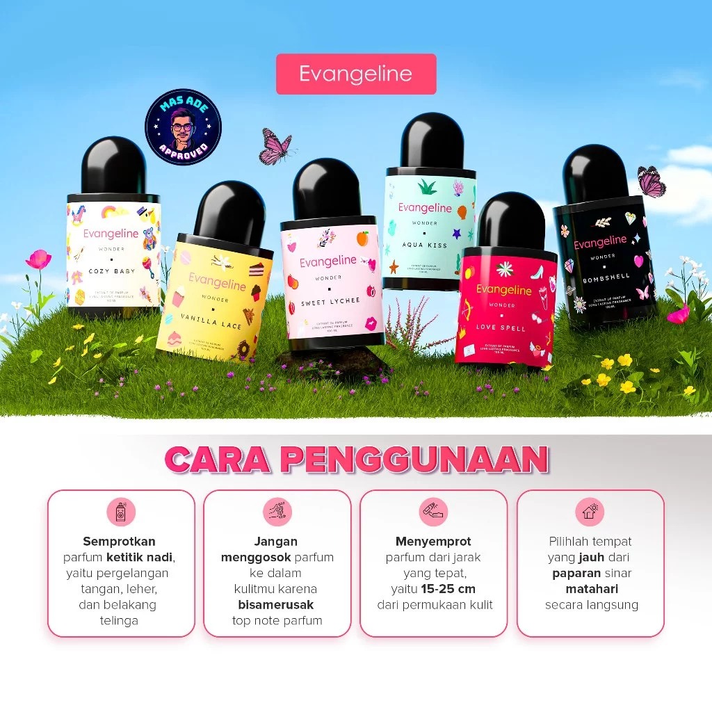 Evangeline Extrait De Parfume Wonder 100ml - Love Spell