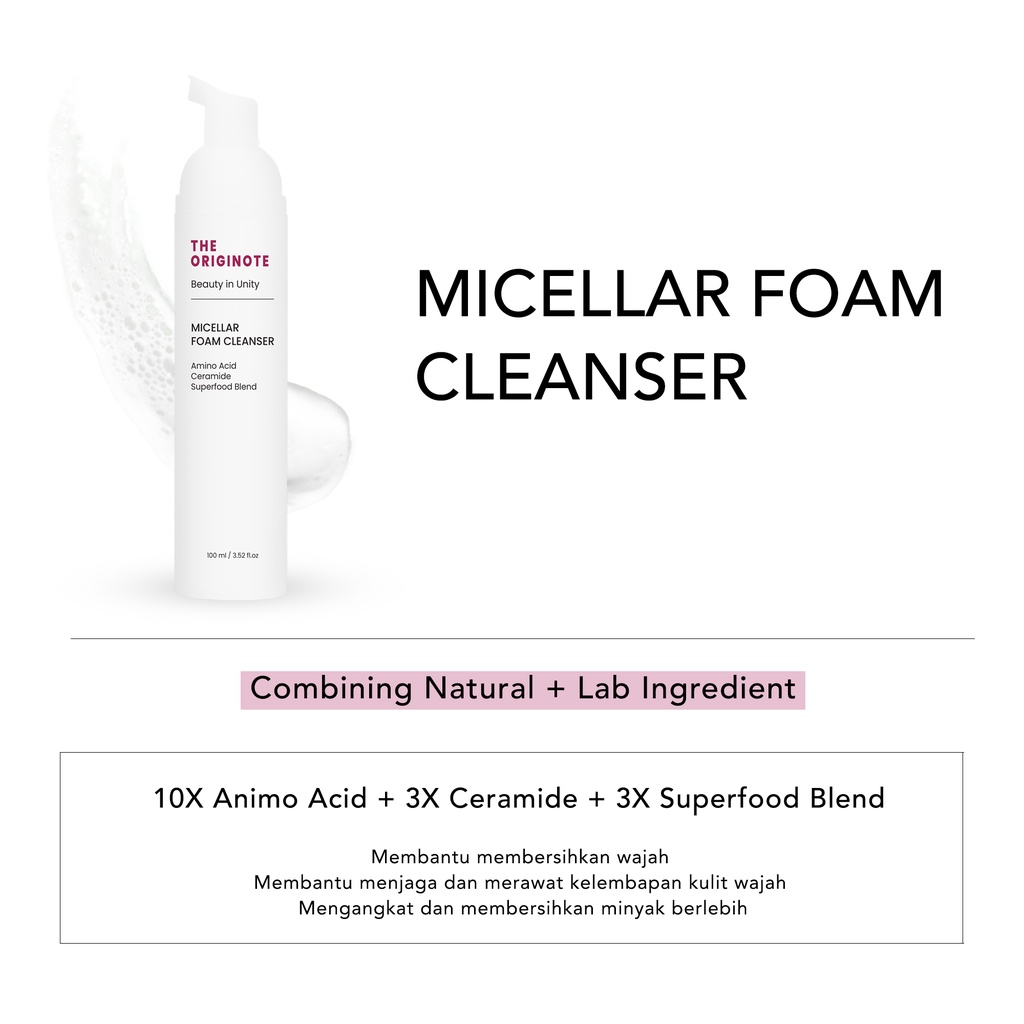 The Originote Micellar Foam Cleanser 100ml *