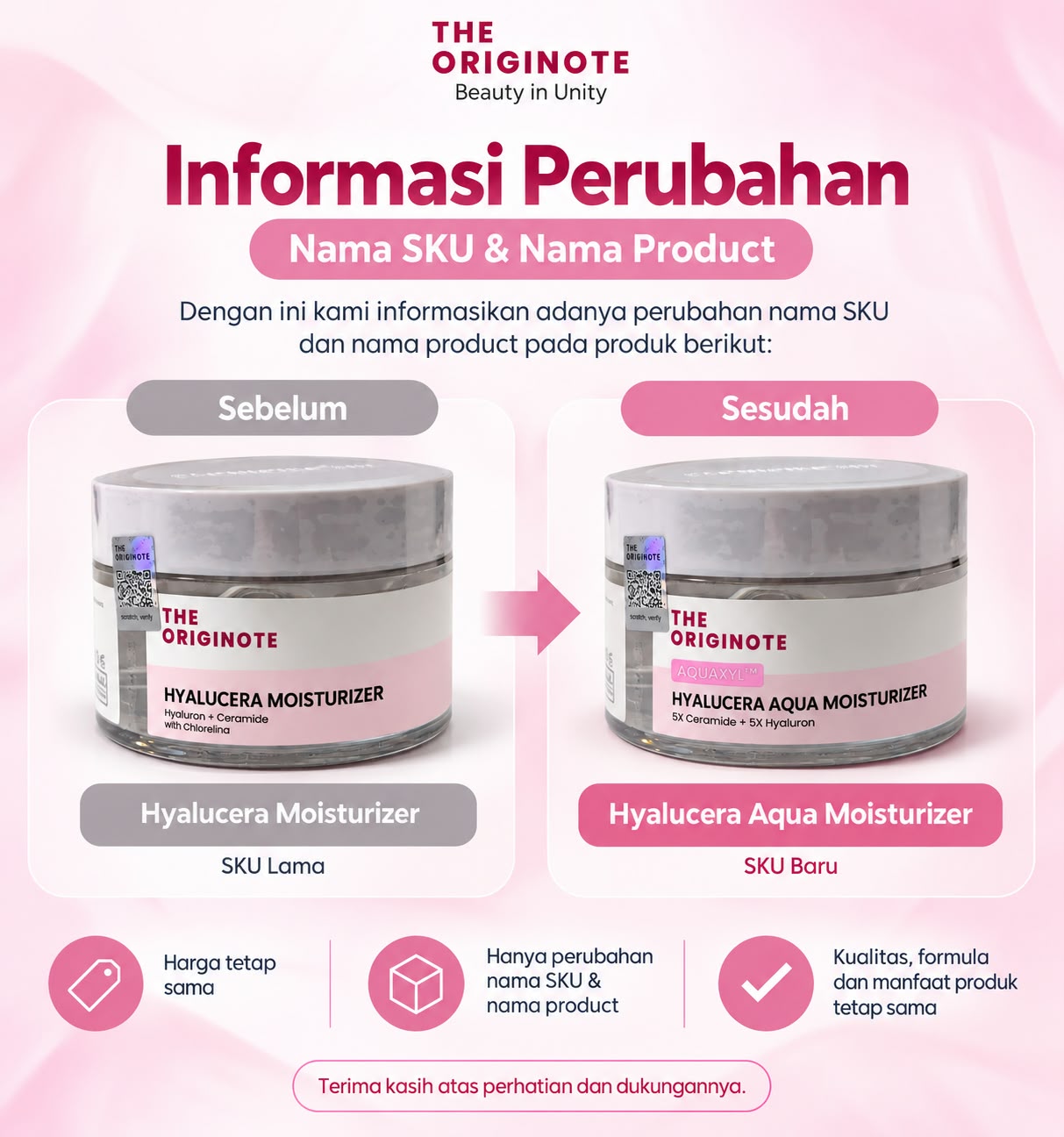 The Originote Moisturizer - Hyalucera Aqua Gel 50ml