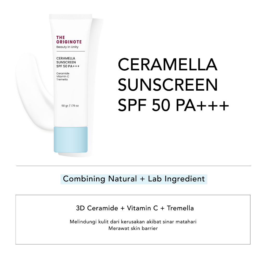 The Originote Sunscreen - Ceramella SPF50 PA+++ 50gr