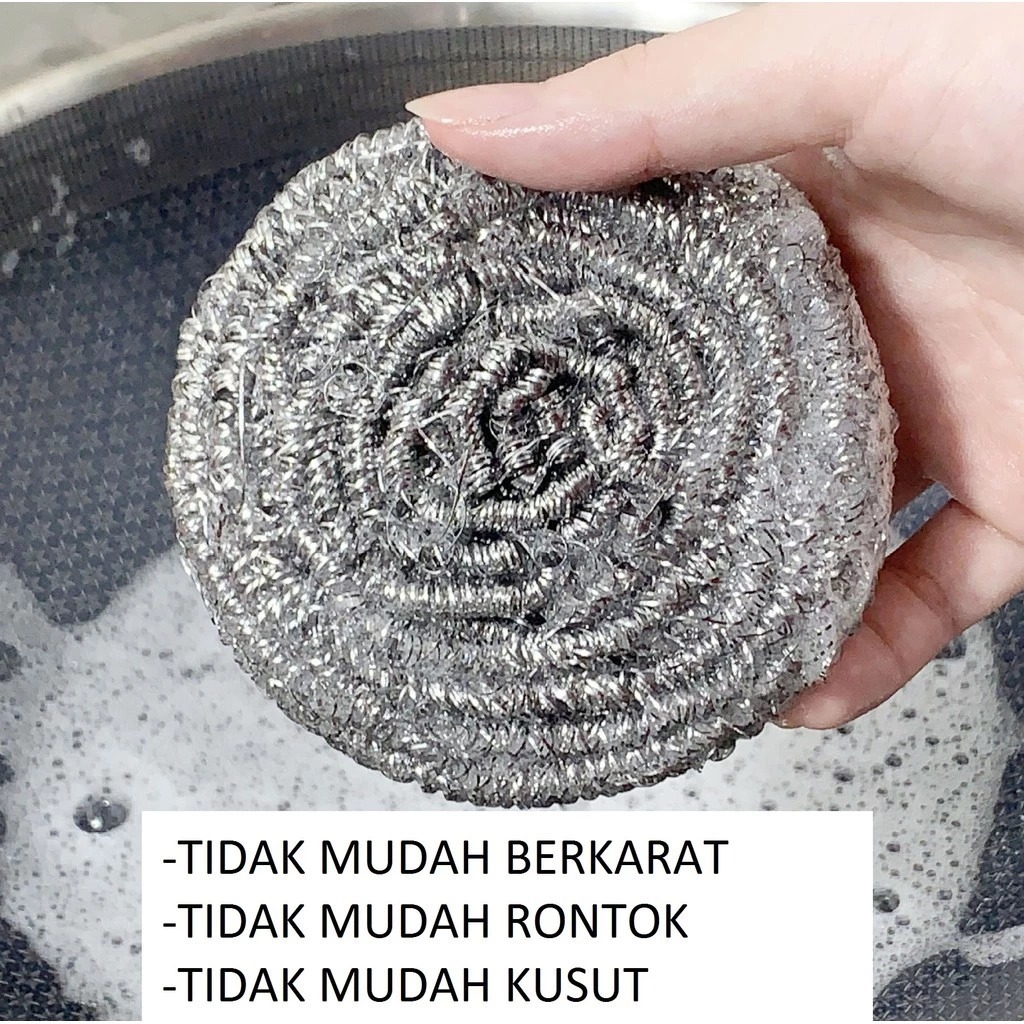 Sikat Panci Dapur 50gr Steel Wheel (Gosokan Panci Anti Noda Membandel)