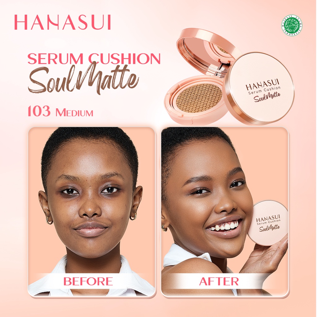 Hanasui Serum Cushion SoulMatte 15gr - 103 Medium Hanasui Serum Cushion SoulMatte 15gr - 103 Medium