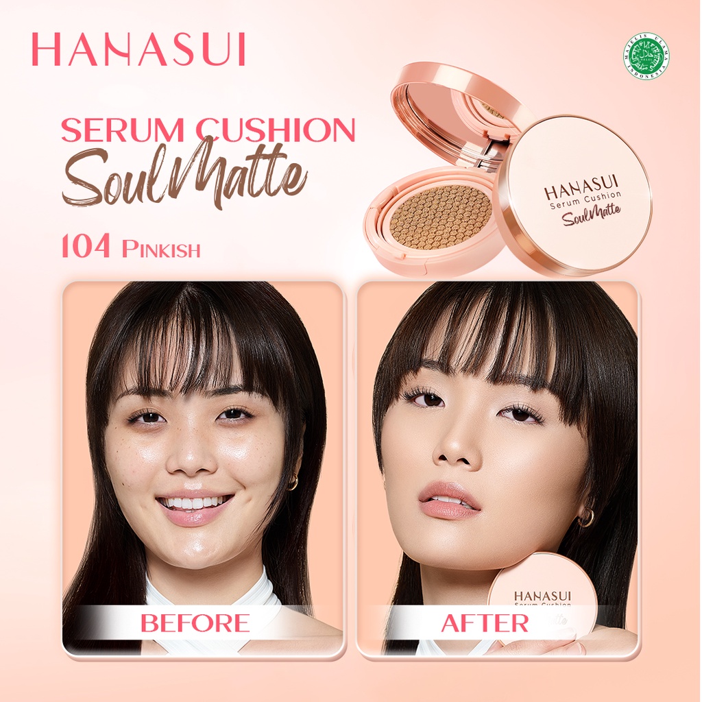 Hanasui Serum Cushion SoulMatte 15gr - 104 Pinkish Hanasui Serum Cushion SoulMatte 15gr - 104 Pinkish